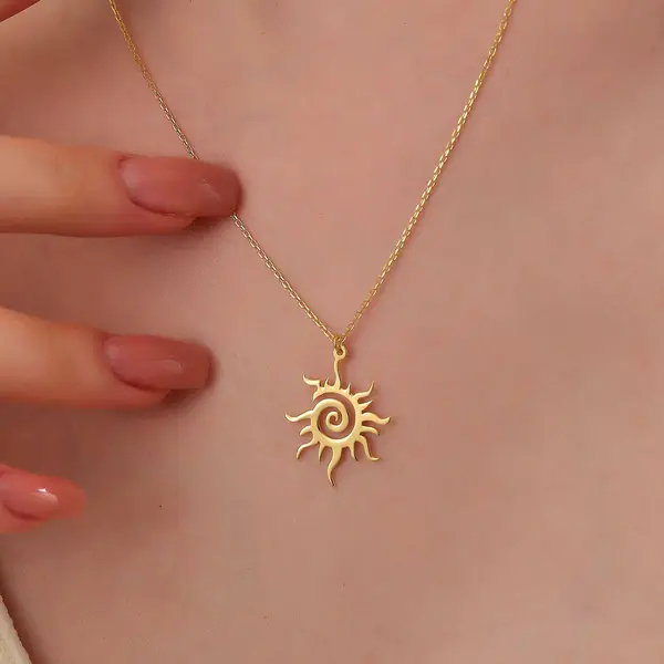 آویز طلا خورشید
